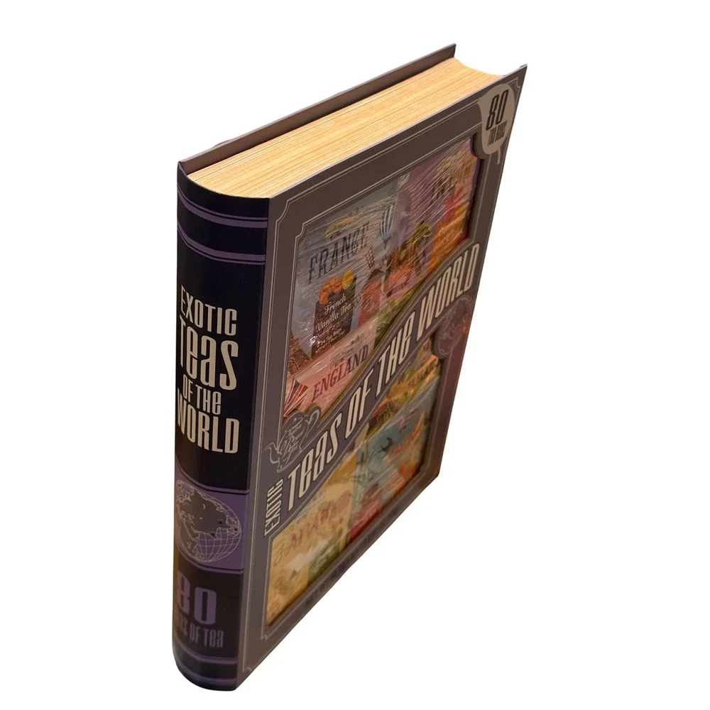 Exotic Teas of the World 80 Tea Bags Novelty Tea Book‎ Gift Set